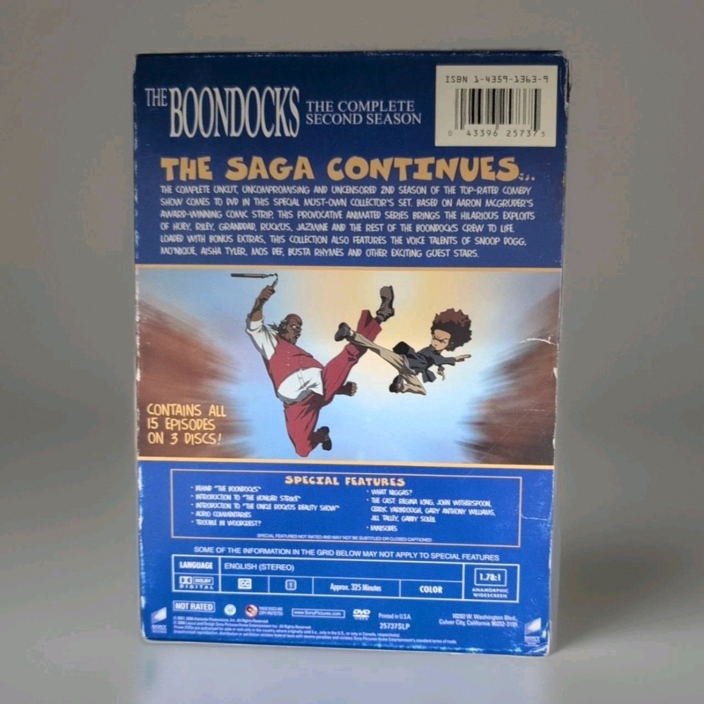 The Boondocks Season Two 2 Complete Second DVD 2008 3-Disc Set Out Of Print - Picture 2 of 13
